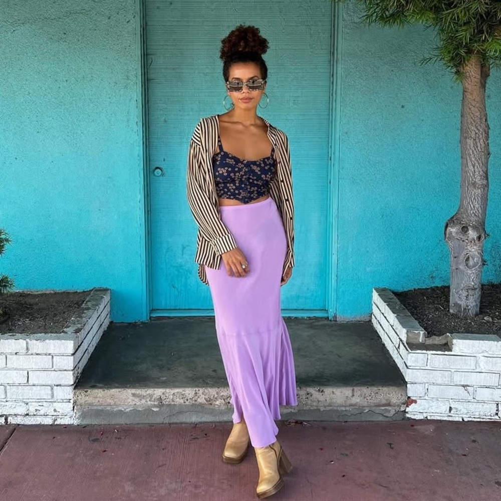 Novella Royale Lilac Nico Maxi Skirt - XL - NWT